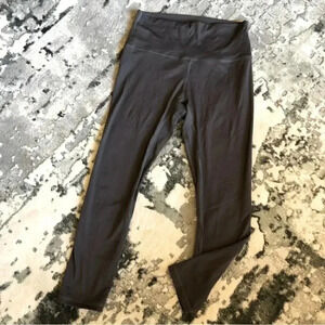 I am Becoming IAB MFG Gray Brown High Rise 7/8 Leggings Yoga Pants Gym: L (10)